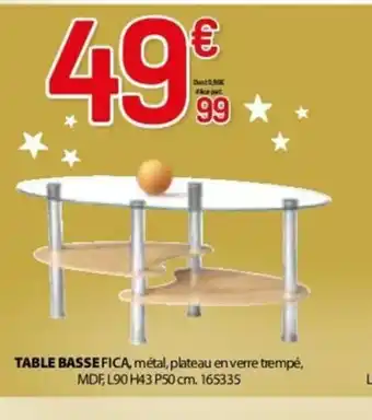 BUT TABLE BASSE FICA offre