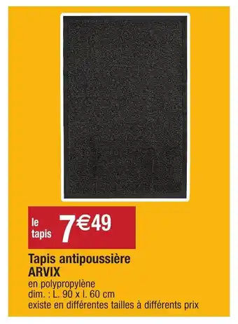 Migros Tapis antipoussière arvix offre