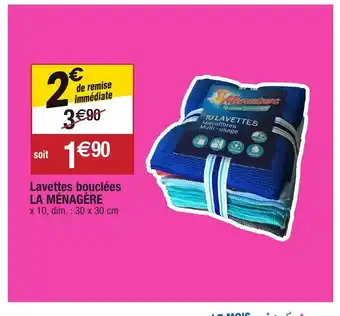 Migros Lavettes bouclées la ménagère offre