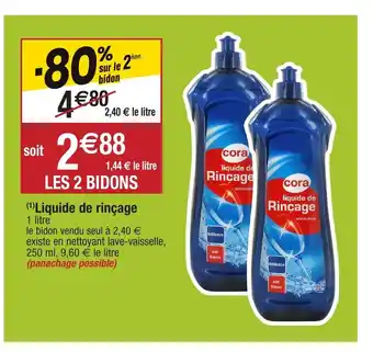 Liquide de rinçage