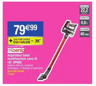 Migros Aspirateur balai multifonction sans fil offre