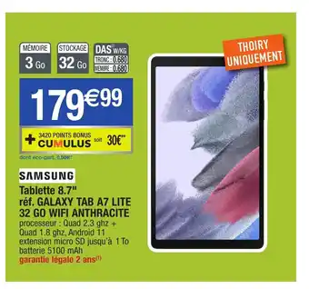 Migros Tablette 8.7" offre