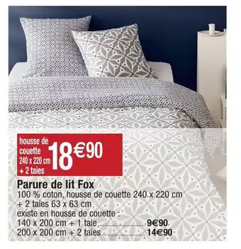 Parure de lit fox