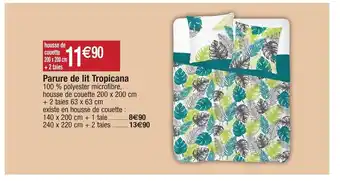 Migros Parure de lit tropicana offre