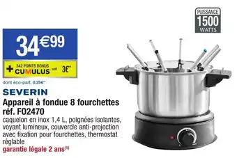 Migros Appareil à fondue 8 fourchettes offre