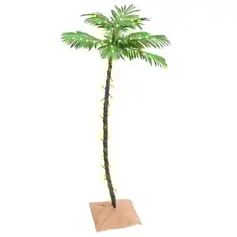 Bricorama Vidaxl palmier à led 88 led blanc chaud 150 cm offre