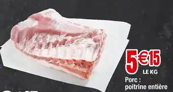 Cora x Carrefour Porc : poitrine entière offre