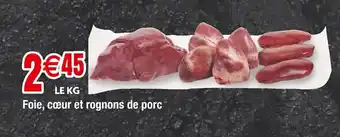 Cora x Carrefour Foie, cœur et rognons de porc offre