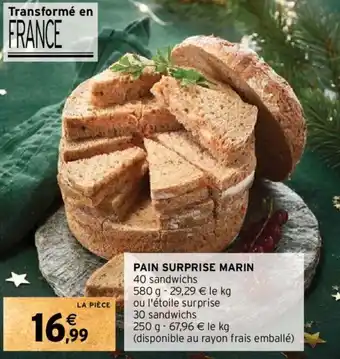 Intermarché PAIN SURPRISE MARIN 40 sandwichs offre