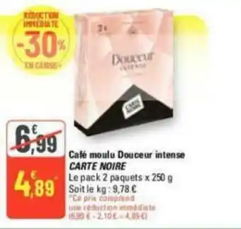 G20 Café moulu Douceur intense CARTE NOIRE offre