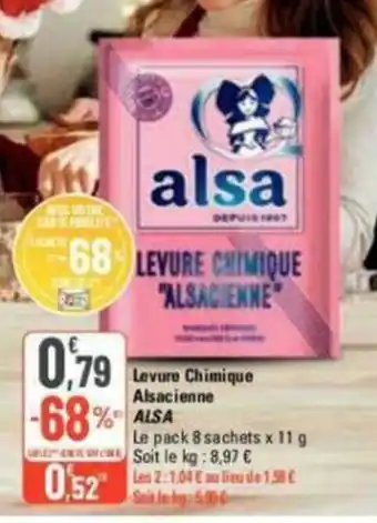 G20 Levure Chimique Alsacienne ALSA offre