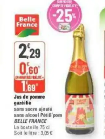 G20 Jus de pomme gazeifié offre