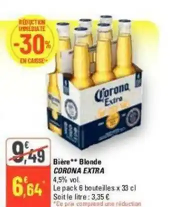G20 Bière Blonde CORONA EXTRA 4,5% vol. offre
