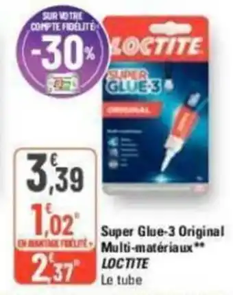 G20 Super Glue-3 Original Multi-matériaux LOCTITE offre