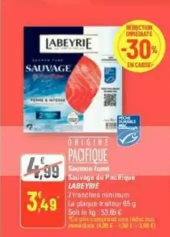 G20 Saumon fumé Sauvage du Pacifique LABEYRIE offre