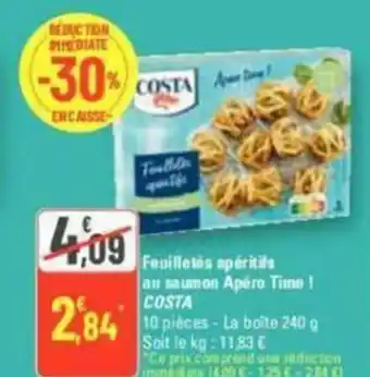 G20 Feuilletés apéritils ati saumon Apéro Time ! COSTA offre