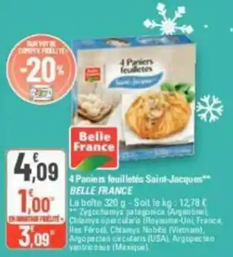 G20 4 Paniers feuilletés Saint-Jacques** BELLE FRANCE offre