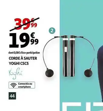 Auchan Corde à Sauter Yoghi Csc5 offre