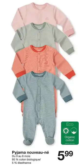 Zeeman Pyjama nouveau-ne Du 0 au 6 mois offre
