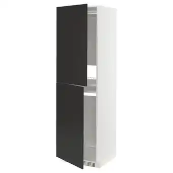 IKEA Metod armoire pour réfrig./congélateur, blanc/nickebo anthracite mat, 60x60x200 cm offre