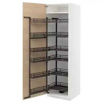 IKEA Metod armoire avec rangement coulissant, blanc/askersund effet frêne clair, 60x60x200 cm offre