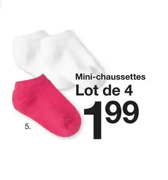 Zeeman Lot de 4 Mini-chaussettes offre