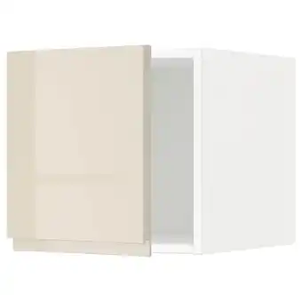 IKEA Metod surmeuble, blanc/voxtorp beige clair brillant, 40x40 cm offre