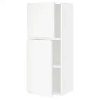 IKEA Metod élément mural tablettes/2portes, blanc/voxtorp blanc mat, 40x100 cm offre