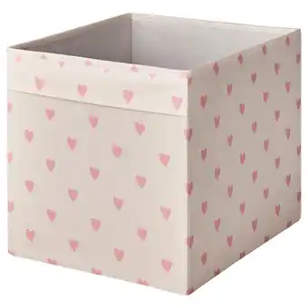 IKEA Regnbroms rangement tissu, motif coeur/rose, 33x38x33 cm offre