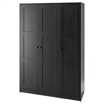 IKEA Rakkestad armoire 3 portes, brun noir, 117x176 cm offre