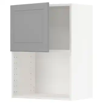 IKEA Metod élément mural pour micro-ondes, blanc/bodbyn gris, 60x80 cm offre