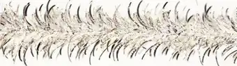 Jardiland Weiste - guirlande à plumes et brins givrés argent l.200 x ø.7 cm offre