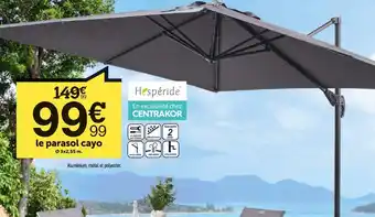 Centrakor Le parasol cayo offre