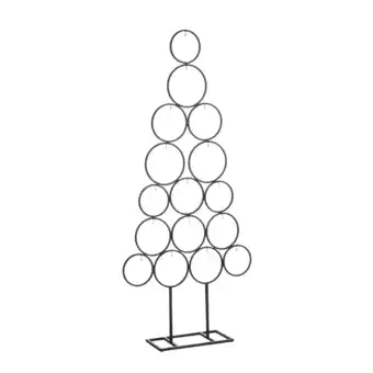 Jardiland Decoration sapin de noel noir -fer-noir- l53xb15xh117,5cm offre