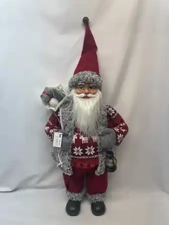 Jardiland Ecloz - décoration père noël rouge, hauteur 60 cm offre