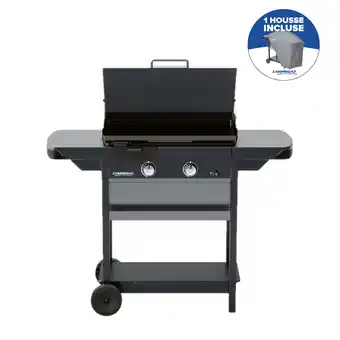 Jardiland Plancha gaz sur chariot ex plus + housse offre