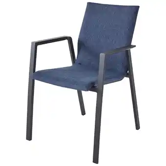 Jardiland Pol - fauteuil vera gris anthra/bleu jean l.62 x l.55 x h.82cm offre