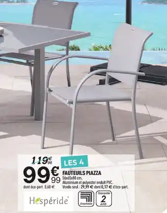 Centrakor Fauteuils Piazza offre