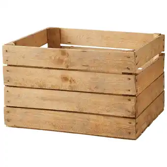 Jardiland Kaemingk - caisse de pommes en bois - l.40 x l.50 x h.30 cm offre