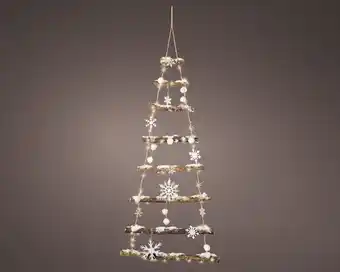 Jardiland Luminéo - micro led sapin en bois intérieur naturel - h.100 cm offre