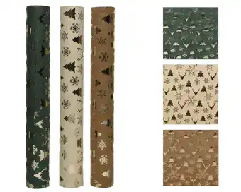 Jardiland Chemin de table flocon cerf polyester l.200 x l.35 x h.0,03 cm offre
