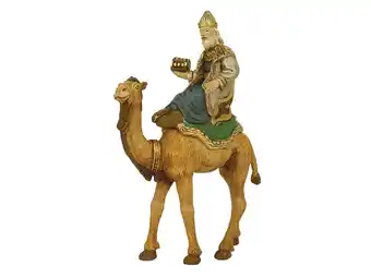 Jardiland Figurine roi mage melchior à chameau en durexine offre