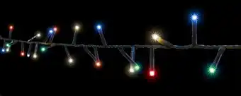 Jardiland Guirlande flicker light brillant 192 led multicolore l.16 m offre