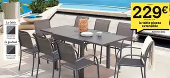 Centrakor La table piazza extensible offre