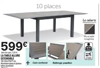 Centrakor La Table Allure Extensible offre