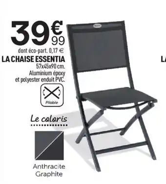 Centrakor La Chaise Essentia offre