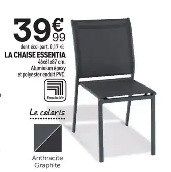 Centrakor La Chaise Essentia offre