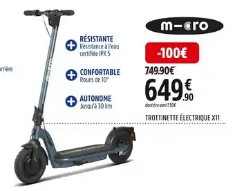 Intersport Micro trottinette électrique x11 offre