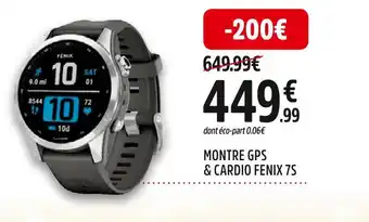 Intersport Garmin montre gps & cardio fenix 7s offre