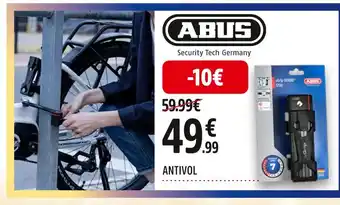 Intersport Abus antivol offre